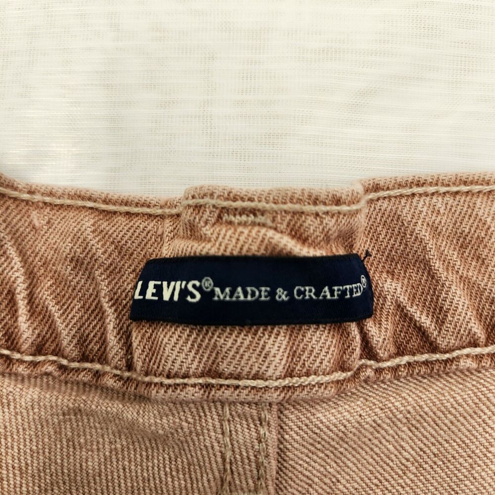 Levis Jean Women Size 33X29 Premium High Loose Wide Straight Leg High Rise Beige - Picture 9 of 16